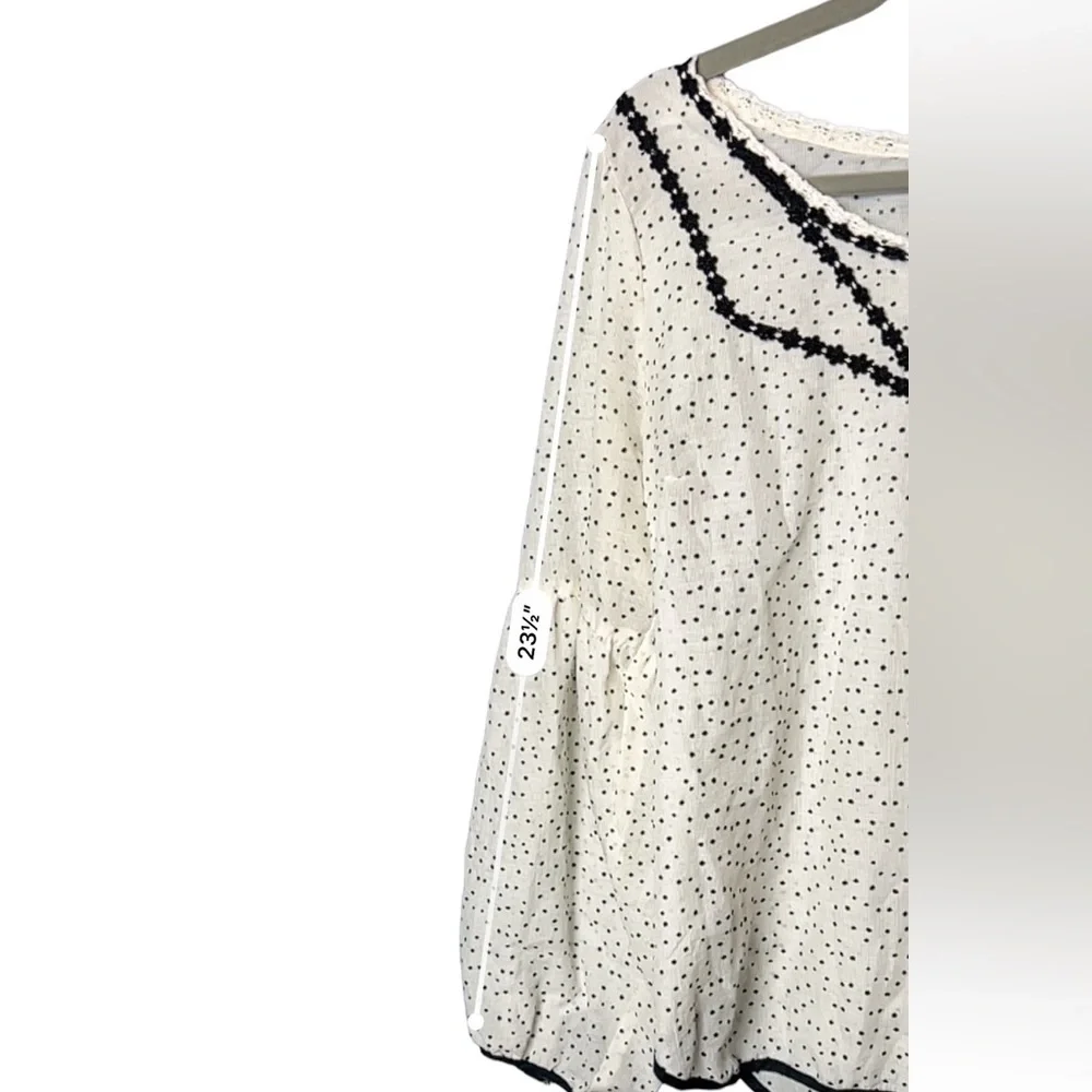 FREE PEOPLE Joanna Polka Dot Top​​​​​​